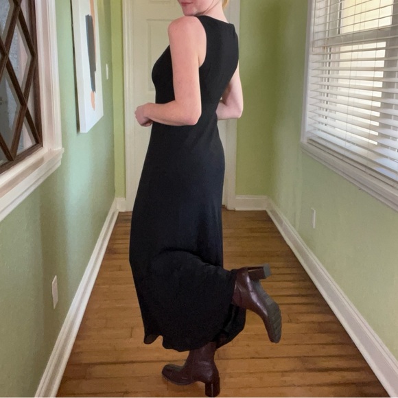 Alyn Paige Dresses & Skirts - Y2K Vintage Alyn Paige Black Empire Waist Maxi Formal Dress Fairy Whimsigoth